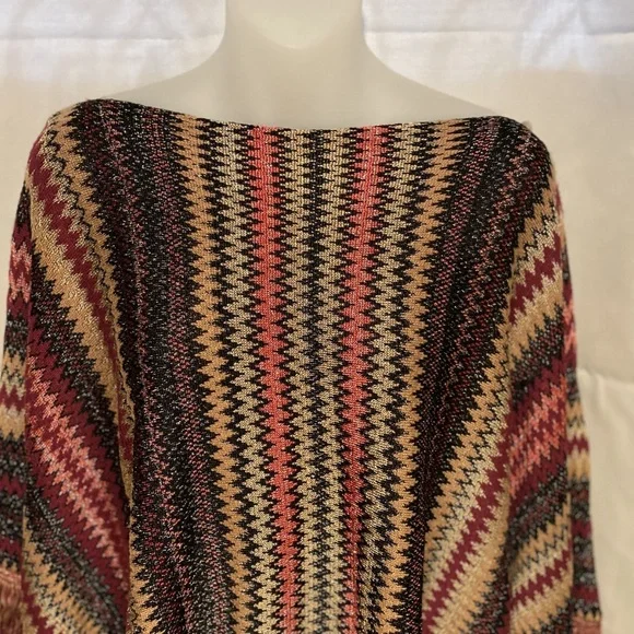 Womens Boho Poncho Knit Fringe Rhuana XXS/XS - Picture 3 of 6